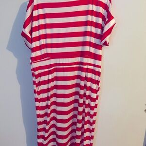 Women’s  new red striped dress